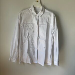Good American size S White Button-Up Shirt